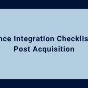 Finance Integration Checklist for Post Acquisition